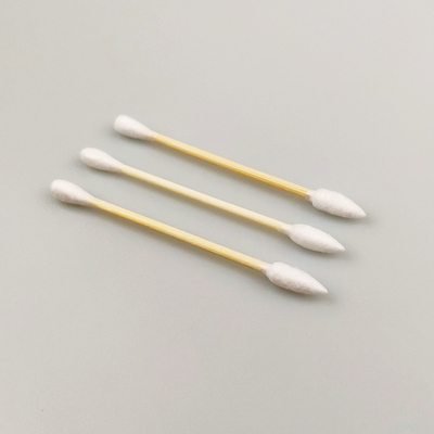Oído que limpia los brotes biodegradables del algodón de 3" de 75m m