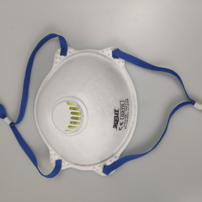 Mascarilla protectora Cabeza-montada de la forma de la taza con la válvula de respiración