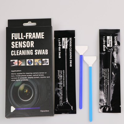 Esponjas de limpieza del sensor libre de polvo de la extremidad de la microfibra de 2 capas para la cámara CCD