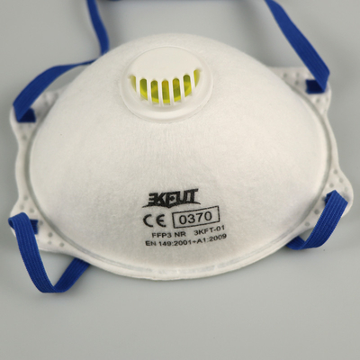 Mascarilla protectora FFP3 con las vendas de respiración de la válvula