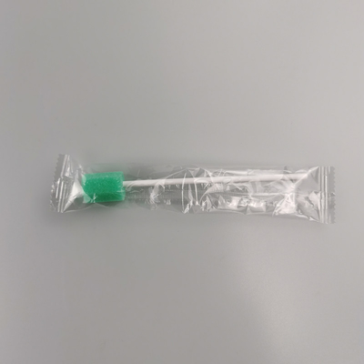 Hisopos de cuidado bucal con código de color – Puntas de esponja redonda de flor empaquetadas individualmente (Verde/Rosa) para uso médico y doméstico