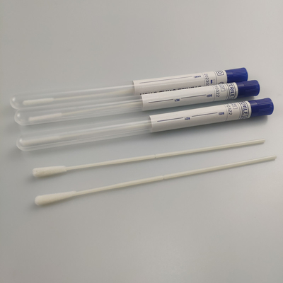 La colección de espécimen de la cabeza del rayón del algodón limpia con las muestras orales de Femal del tubo