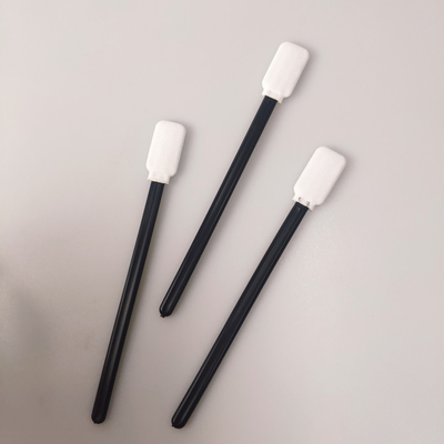 Micrófono negro 100PCS limpio mecánico de las esponjas del poliéster de la manija 5 pulgadas