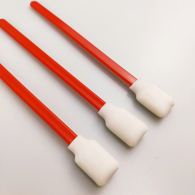 TX707 Tipo Esfregazo de espuma longitud total 128 mm Bastón rojo para limpieza de la cabeza de impresión