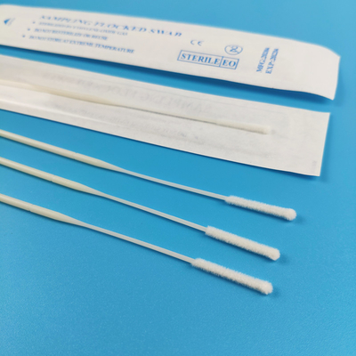 palillo nasofaríngeo reunido de nylon del ABS de la esponja de la CDC de la muestra nasal del 15cm estéril