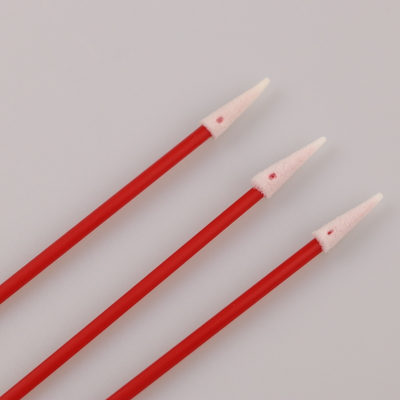 100pcs el uso industrial PP rojos pega la limpieza de las auriculares de Mini Pointed Foam Swab For