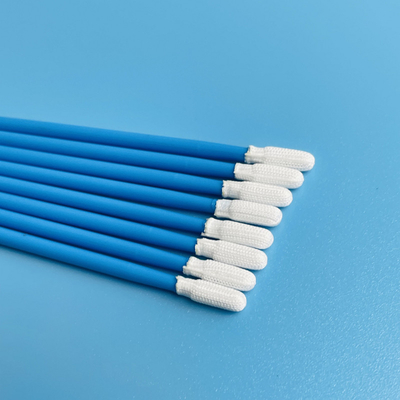 Esponjas de limpieza del poliéster de la microfibra alrededor de la cabeza con el palillo 100PCS de los PP