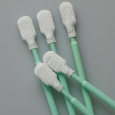 TX761 Cubierto de poliéster de sala limpia con punta libre de lingotes y mango de PP duradero para limpieza de PCB y lentes ópticos 6.6 pulgadas 100pcs