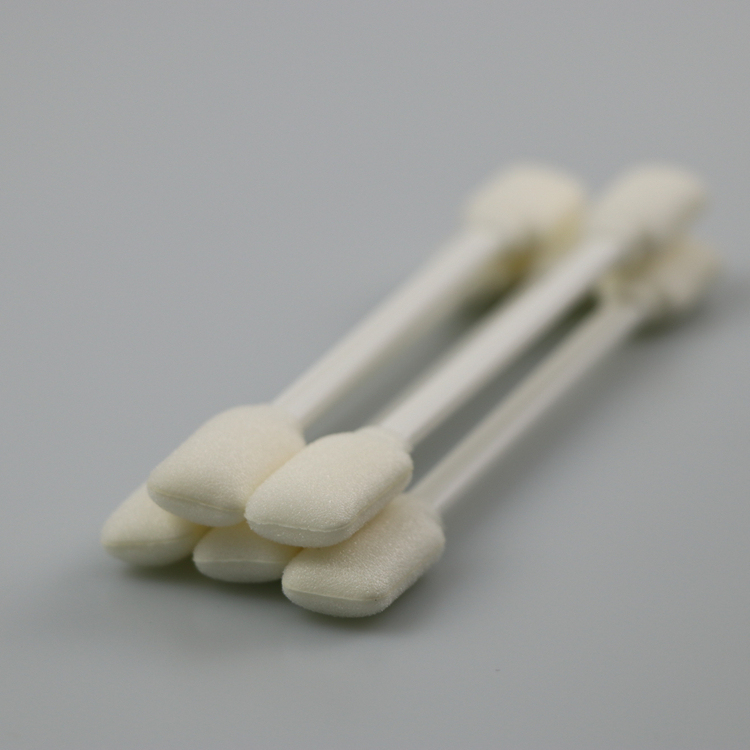 3" esponja de algodón acentuada del algodón del micrófono sin pelusa de Bud Wooden Stick 1m m para la limpieza de la fábrica