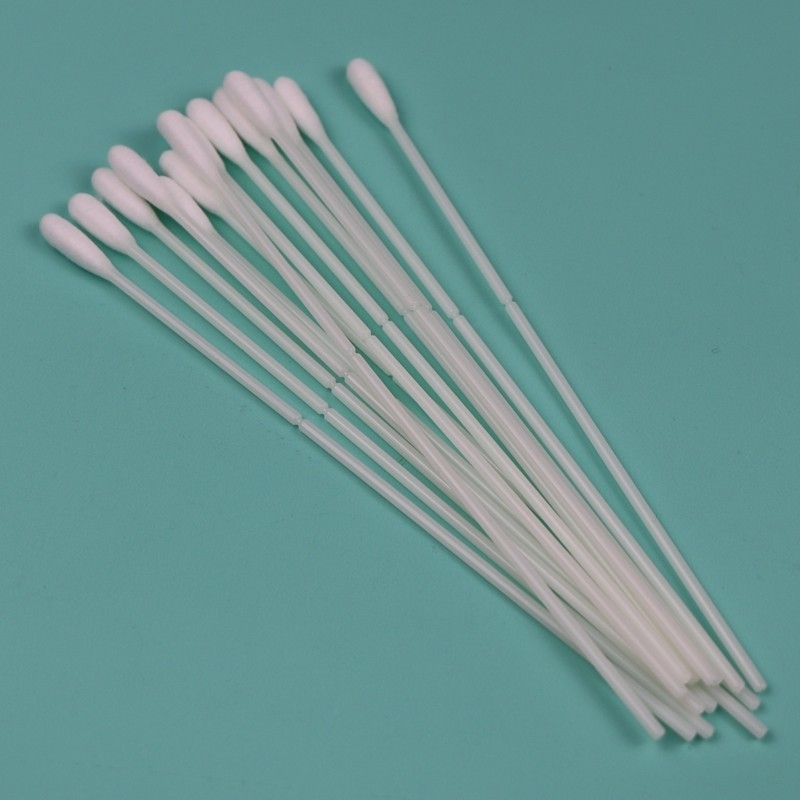 150 mm ABS Stick Cotton Bud Swab Colección de muestras orales Swab con punto de ruptura