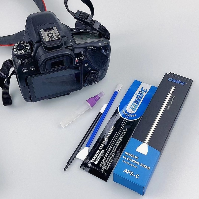 Kit de limpieza de lentes de cámara Reutilizable Swab de sensor no tóxico para eliminar fácilmente el polvo