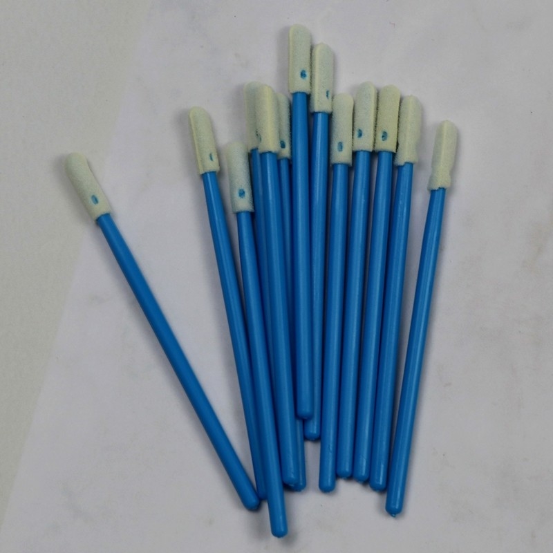 742 Lint Free Small Sponge Stick Industrial Clean Swab Swab de espuma de sala limpia de alta densidad