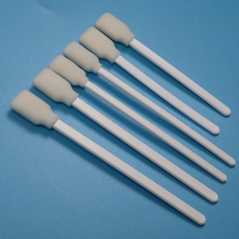 106 mm Reutilizable Etiqueta de PP Blanco Rectángulo Esponja Swab de la piel Antiseptico Swab de espuma médica aplicador