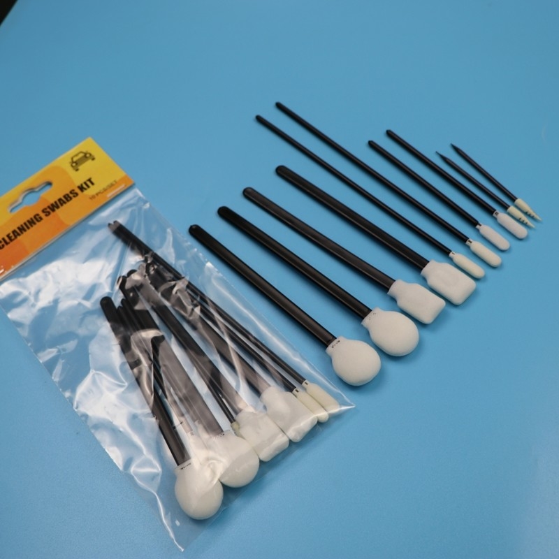 Kit de limpieza de automóviles de limpieza de limpieza de precisión con manguera de espuma de esponja portátil