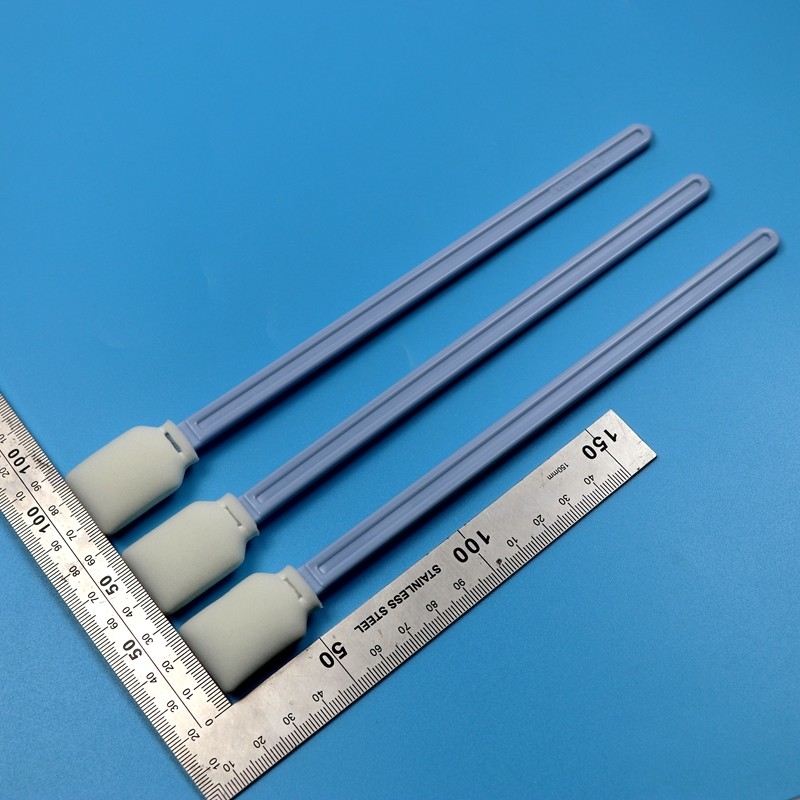 228mm Lint Free Blue Long Handle Rectangular Swab de sala limpia Swab de espuma de limpieza de impresora de gran formato