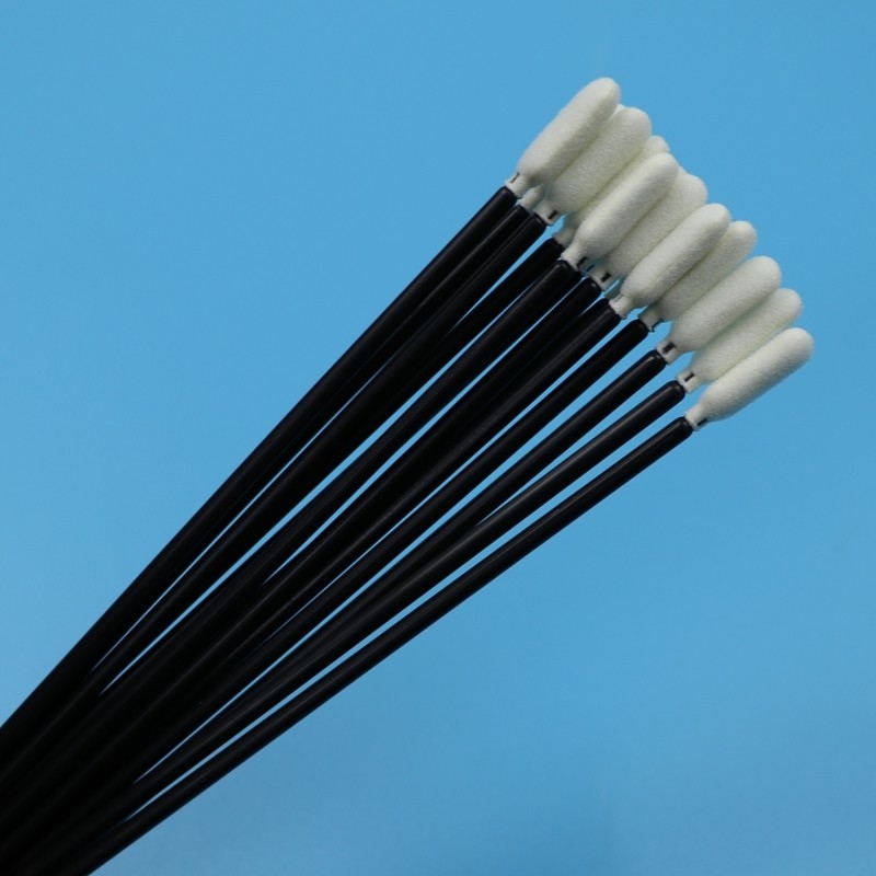 TX740 Lint libre 6.5 " Largo manguera negra esponja sala limpia Swab limpieza de coches de espuma Swab