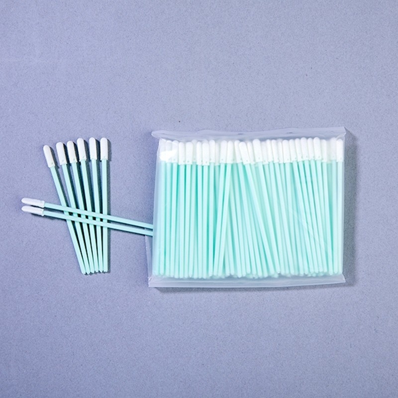 Herramientas de limpieza de micro ranuras TX750 Tipo 76mm Espuma Swabs de punta con mango de PP resistente