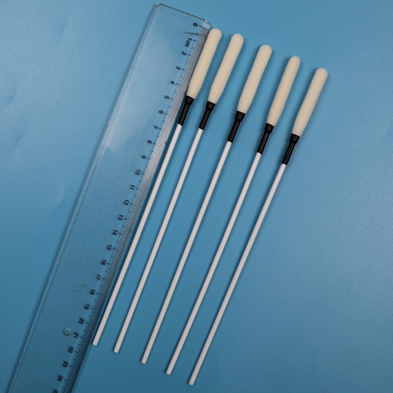 21 cm extra largo de PP palo de espuma de punta larga Swab Esponja médica bastón Trocar limpieza Swab