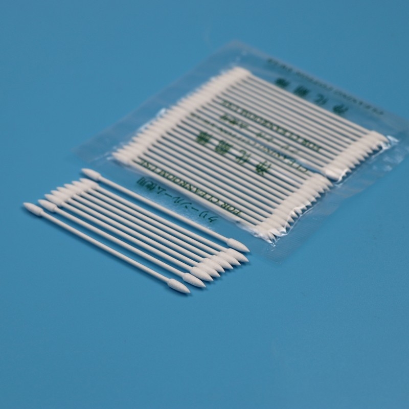 BB-003 Papel ecológico 3 mm de punta pequeña de algodón cosmético Qtips de baño limpio de algodón