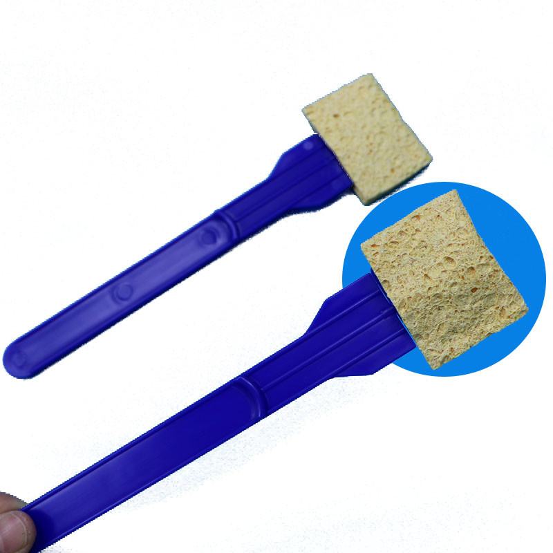 Espadilla de espuma de celulosa desechable de superficie ambiental de muestreo Espadilla de esponja para laboratorio