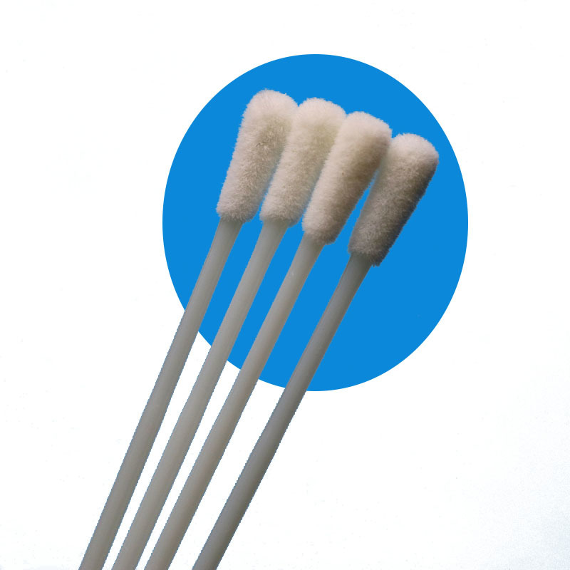 Hisopo de muestreo oral de nailon flocado envuelto individualmente, 146 mm, hisopo estéril para recolección de muestras sin punto de rotura para uso médico