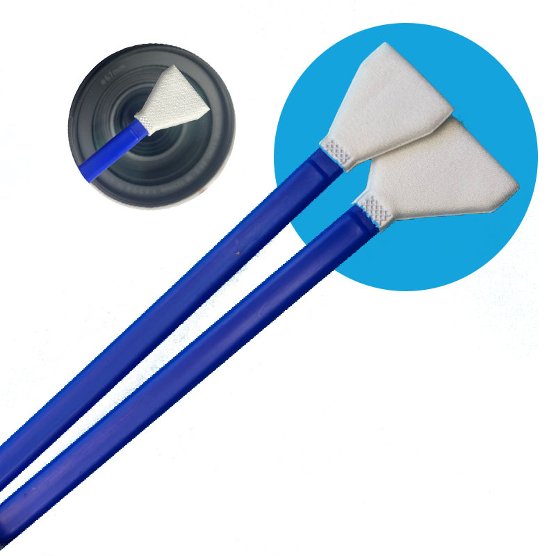 Swab de limpieza de cámaras DSLR de microfibra de 16 mm en forma de V envuelto individualmente Swabs de sensor APS-C para limpieza de precisión