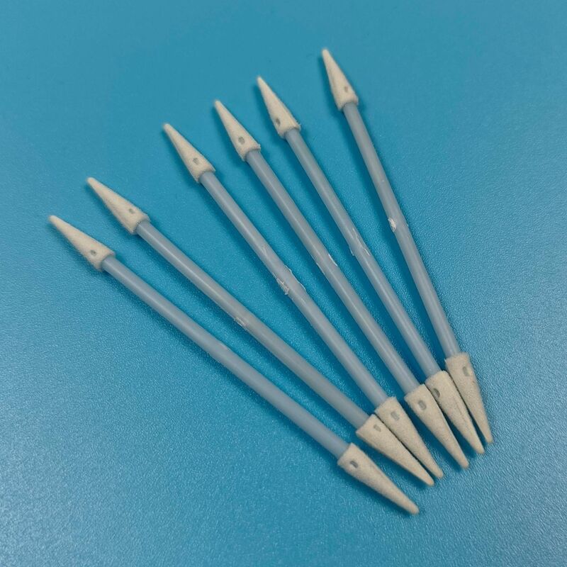 Mango azul sin pelusa, miniesponja puntiaguda de 3,6mm, hisopo para limpieza de automóviles, hisopo para detalles, limpieza de precisión, hisopo de espuma ESD para sala limpia