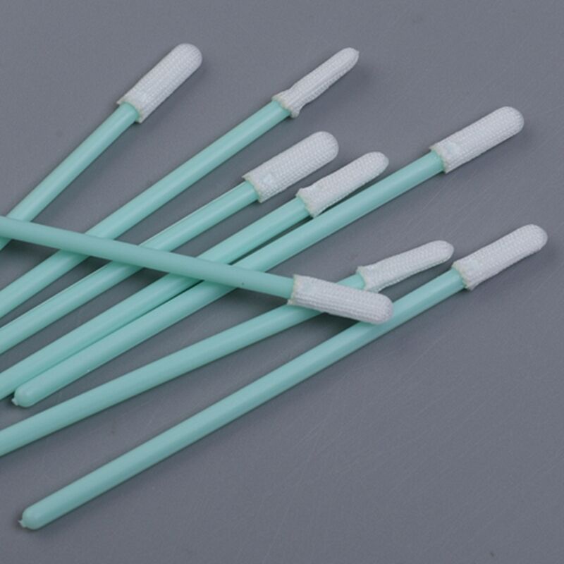 70 mm Swab de poliéster de cabeza pequeña - punta ultra delgada de 2 mm - para flujo de PCB, pasta de soldadura, pines de conector y ranuras de sensores - 100 pcs